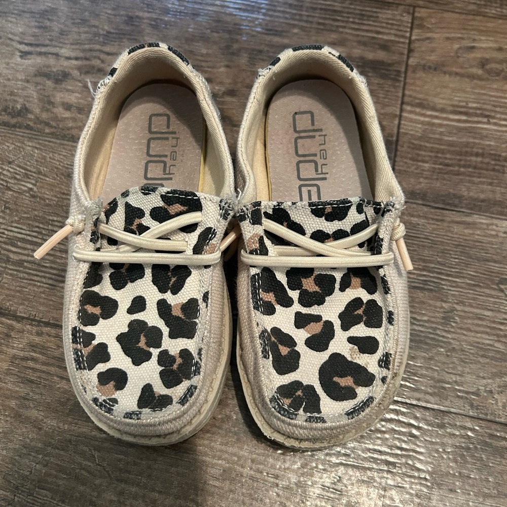 Hey Dude Toddler Shoes with Leopard Accents
